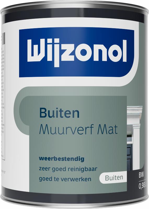 Wijzonol Muurverf voor Buiten Mat BW